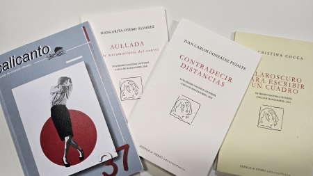 Revista Calicanto y algunos de los poemarios ganadores de pasadas ediciones