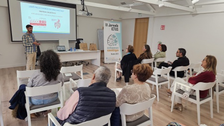 Sergio García durante su ponencia en las III Jornadas sobre Ictus