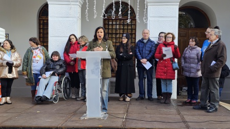 Prado Zúñiga durante la introducción del manifiesto del Consejo de la Discapacidad