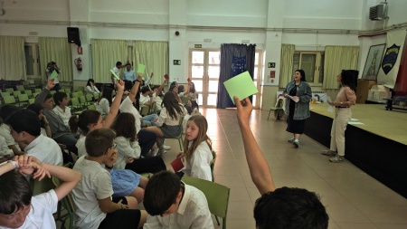 Taller sobre discursos de odio realizado en el colegio Altagracia