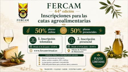 Inscripciones catas agroalimentarias Fercam 2026 Inscripciones catas agroalimentarias Fercam 2026