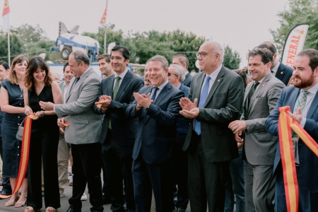 García Page durante la inauguración de Fercam en 2024