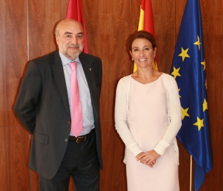 López de la Manzanara y García de la Calzada, durante su reunión en Toledo