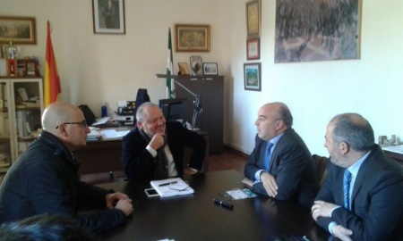 Reunión en La Carolina con el alcalde anfitrión