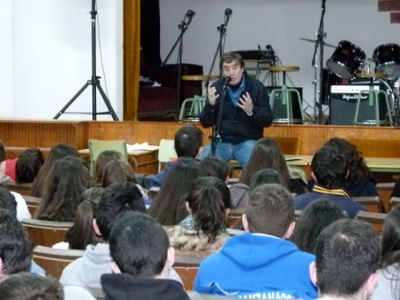 Luis García Montero en el IES Sotomayor