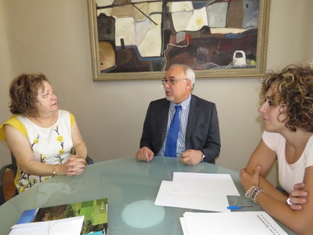 Encuentro de Juani Jurado con Julián Nieva y con Beatriz Labián