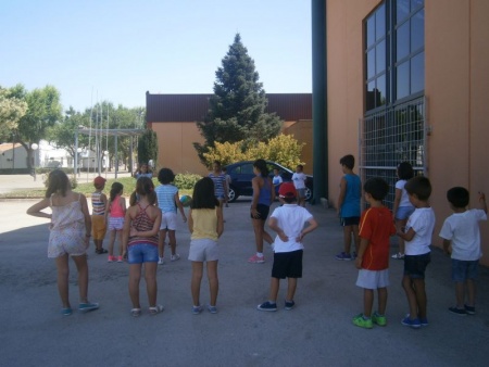 Participantes en el primer turno del campamento