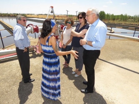 Visita del Equipo de Gobierno a la EDAR de Manzanares