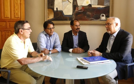 Juan Manuel Rey, Abdalahe Ahmed, Bulahi Mohamed-Fadel y Julián Nieva