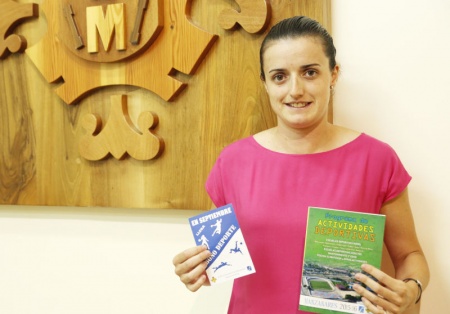 Esther Nieto-Márquez durante la presentación de la programación deportiva