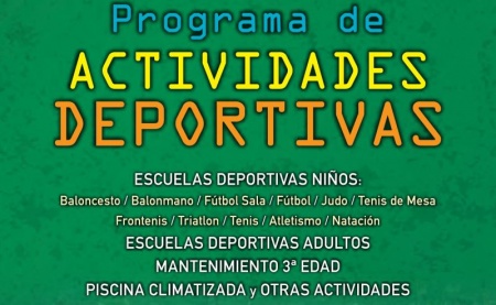 Guía con el programa de actividades deportivas para el curso 2015/2016