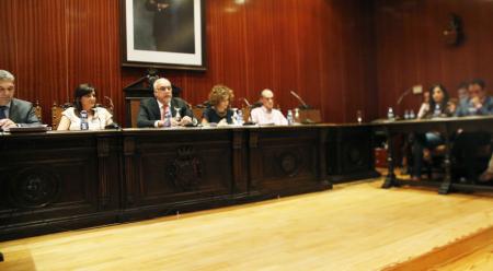 Concejales en el Pleno ordinario del mes de agosto