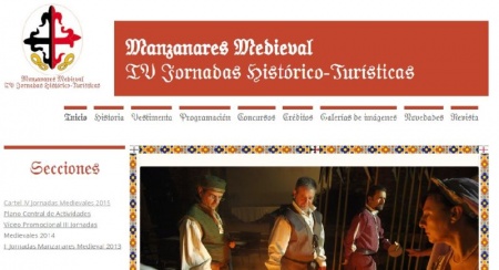 Página principal de la web de las jornadas medievales