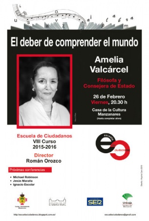 Cartel anunciador de la conferencia