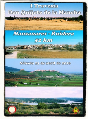 Cartel anunciador de la quijotesca travesía