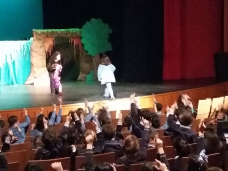 Momento de la representación en el Gran Teatro