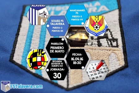 Anuncio del partido en la web del FS Talavera