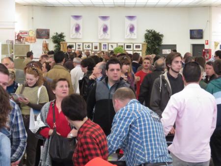 Vista de la feria a mediodía del sábado