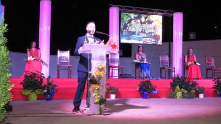 Carlos Pinilla durante el pregón de la feria 2016