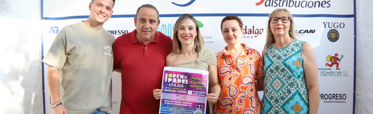 Presentación del I open de pádel 'Feria y Fiestas 2025'