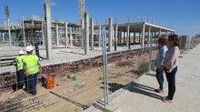 Díaz-Benito y Labián comprueban las obras del nuevo colegio Divina Pastora