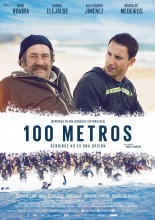 Cartel de "100 metros"