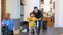 Ganadora de la bici infantil