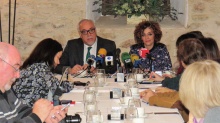 Momento de la comparecencia ante los medios de la provincia