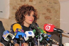 Beatriz Labián, durante el desayuno informativo con la prensa