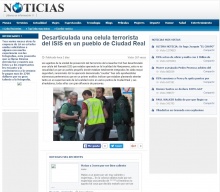 Captura de pantalla del bulo difundido en una web de noticias falsas