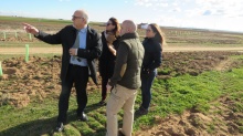 Visita del alcalde, Julián Nieva a las Cañadas Reales de Manzanares