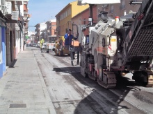 Obras de mejora del pavimento en la calle Carrilejos