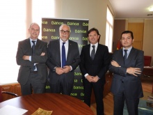 Firma del convenio entre Ayuntamiento y Bankia para promocionar y cofinanciar las ferias FERSAMA y FERCAM