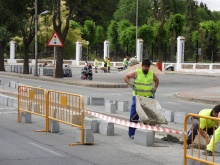 Desvío provisional en la zona del Parque del Parque del Polígono