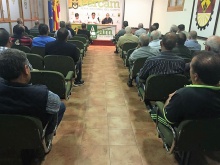 Asistentes a la asamblea informativa de Asaja en Manzanares