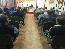 Asistentes a la asamblea informativa de Asaja en Manzanares