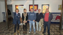 Inauguración de la exposición temporal junto a algunos de los artistas participantes