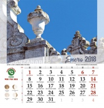 Imagen del mes de enero de 2018 del calendario de la Omic