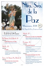 Cartel con la programación de las fiestas