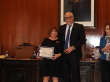 El alcalde junto a Mari Carmen López