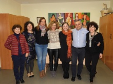 Tras el acto en el colegio han visitado el Centro de la Mujer de Manzanares