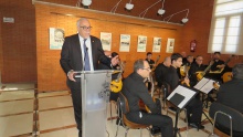 Julián Nieva durante su intervención en el acto de la revista Siembra