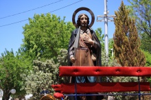 San Isidro Labrador presidía el recinto de Fercam