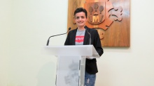 Esther Nieto, concejala de Festejos, en la presentación de la romería 2018
