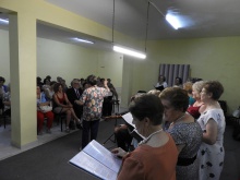 La inauguración finalizó con la actuación musical de los participantes de este taller