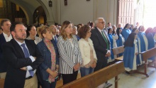 El alcalde encabezó la representación municipal en la despedida de las monjas