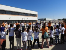 Los niños y niñas han contado con la animación de la Asociación Talayot de Manzanares