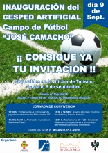Presentación de actividades de la inauguración del nuevo césped del campo de fútbol municipal 'Jose Camacho'