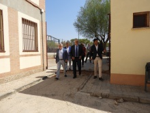 El consejero de educación visita las obras de reforma del IES Pedro Álvarez de Sotomayor