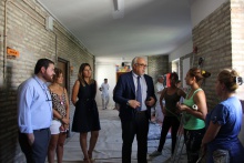 Representantes del Equipo de Gobierno visitan las obras del IES Pedro Álvarez de Sotomayor